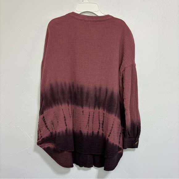 Purejill Women's Button Front Blouse Medium Petite Cotton Shirt - Picture 5 of 9